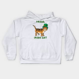 Proud irish cat Kids Hoodie